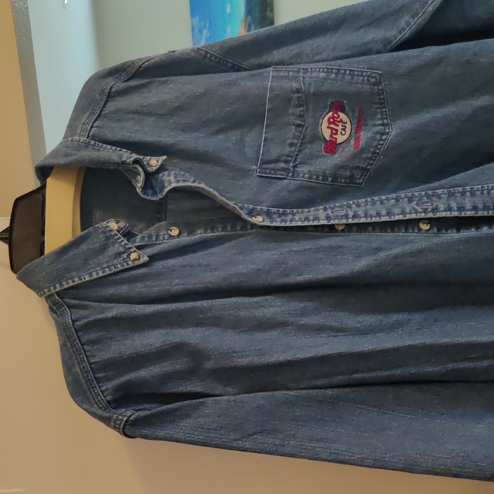 Hard Rock Hollywood denim shirt